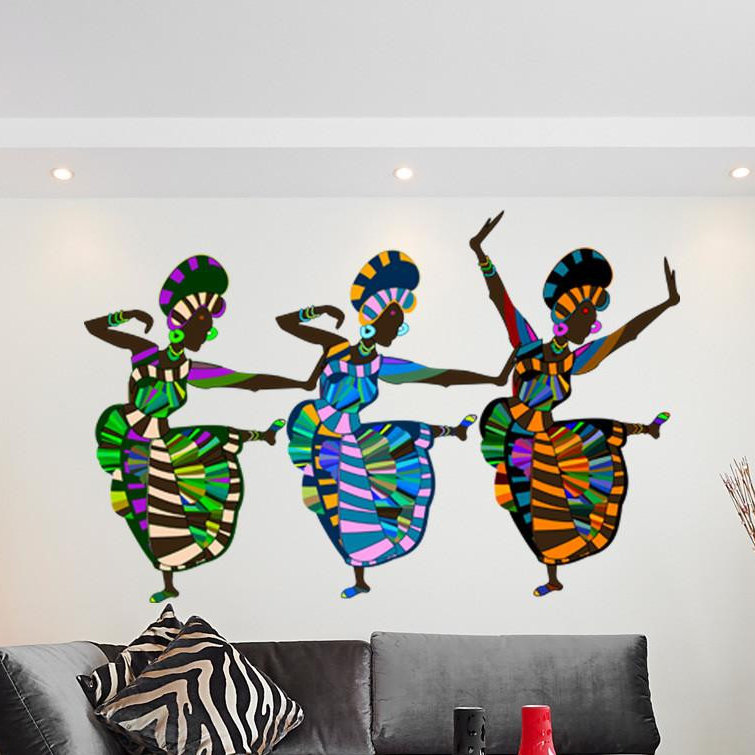 World Menagerie African Art Dancers Wall Decal & Reviews Wayfair